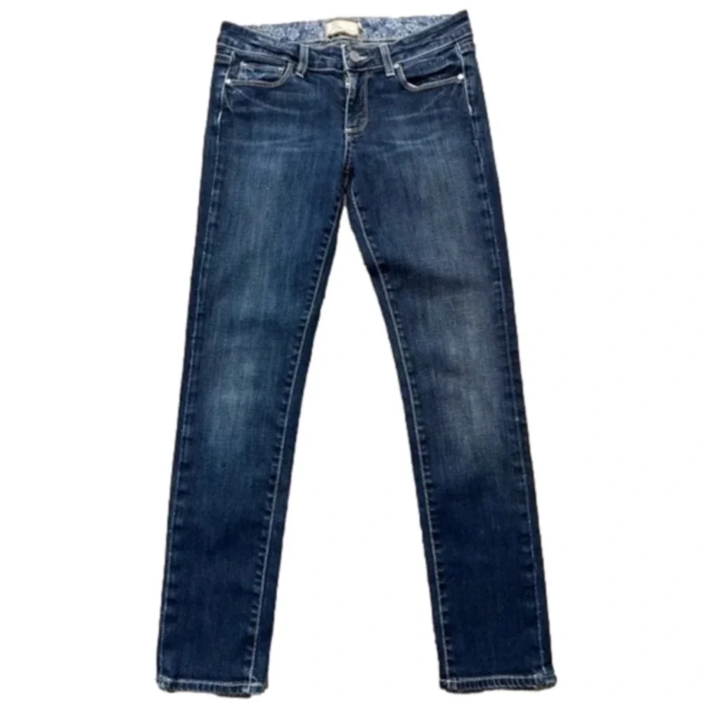 Paige Skyline‎ Drive straight medium wash jeans size 27 - Picture 2 of 11